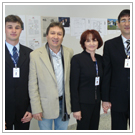 André, diretor-presidente da EBS Sistemas, Gilmar Pértile; Célia e Girelli